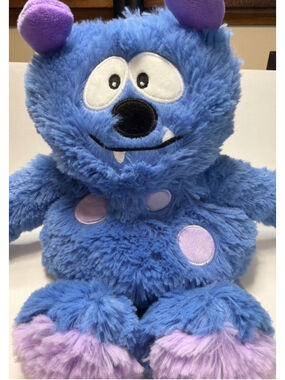 Warmies Blue Purple Monster Animal Microwave Heated Aromatherapy Weighted